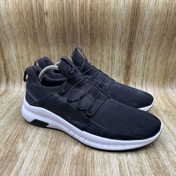 Saucony Stretch & Go Glide Men's Size‎ 10 Black Athletic Shoes Sneakers S40048-1 - Picture 1 of 9